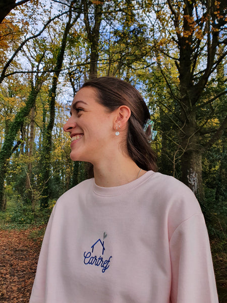 Cartref Sweatshirt in Light Pink