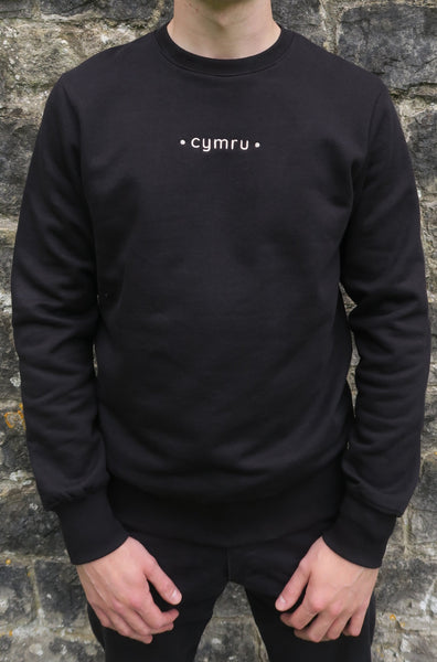 Cymru Sweatshirt in Black