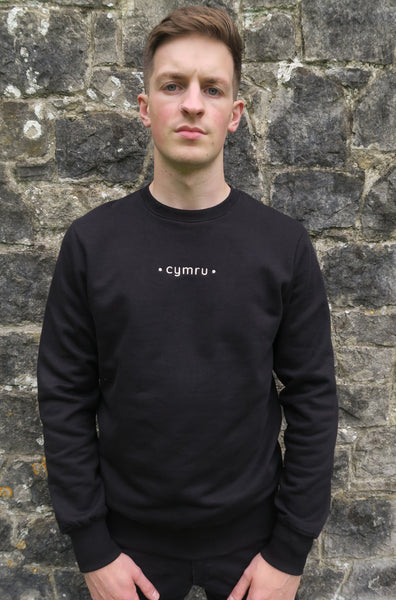 Cymru Sweatshirt in Black