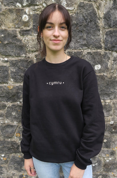 Cymru Sweatshirt in Black